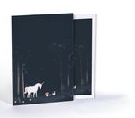Unicorn Gece Yürüyüşünde, A4 Poster (GGK-PG023)