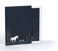Unicorn Gece Yürüyüşünde, A4 Poster (GGK-PG023)