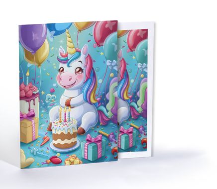 Unicornun Şekerli Dünyası, A4 Poster (GGK-PG030)