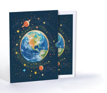 Dünya ve Evren, A4 Poster (GGK-PH003)