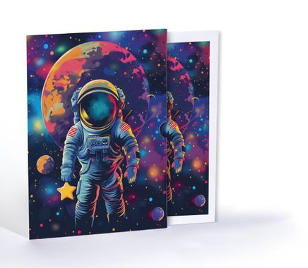 Evrenin Derinliklerindeki Astronot, A4 Poster (GGK-PH004)