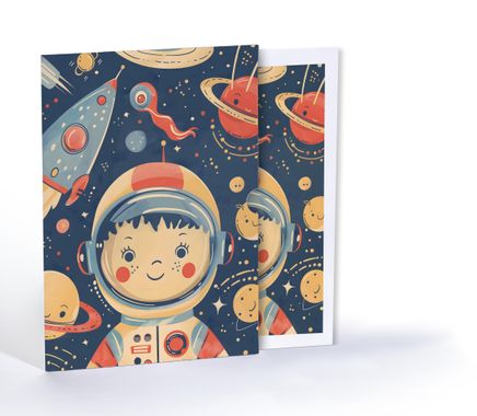 Minik Astronot, A4 Poster (GGK-PH016)