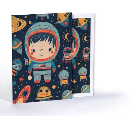 Minik Uzay Yolcusu Astronot, A4 Poster (GGK-PH017)