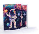 Yıldız Toplayıcısı Astronot, A4 Poster (GGK-PH030)