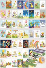 Sevimli Dinozor Temalı 54 Adet Duvar Poster Seti Oda Dekoru (Paspartulu)