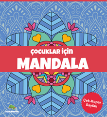 Çocuklar İçin Mandala (Mavi)