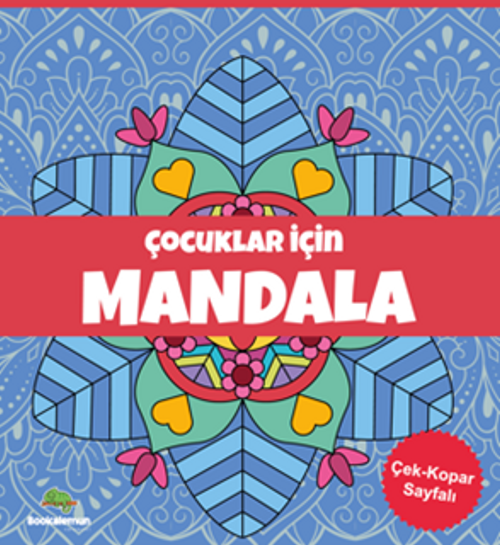 Çocuklar İçin Mandala (Mavi)