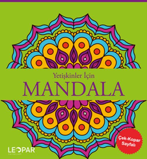 Yetişkinler İçin Mandala (Yeşil)