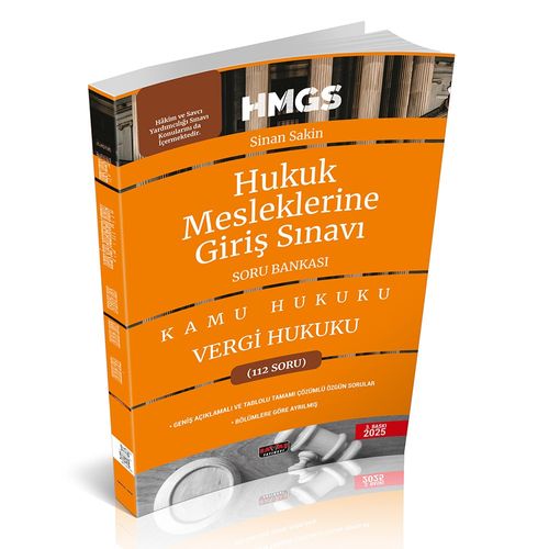 HMGS Hukuk Mesleklerine Giriş Sınavı Soru Bankası Kamu Hukuku Vergi Hukuku
