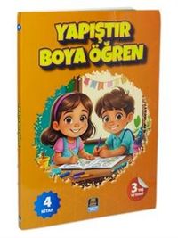 Yapıştır Boya Öğren İlk kelimelerle Araçlar, Hayvanlar, Çiftlik, Yaşantımız (4 Kitap Set) 