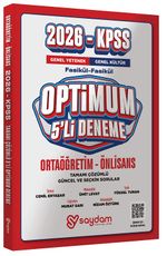 2026 KPSS Lise Ortaöğretim Ön Lisans Optimum 5 Deneme Fasikül Çözümlü