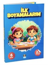 İlk Boyamalarım Renkli ve Çıkartmalarla Beraber (6 Kitap Set) 