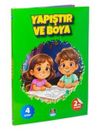 Yapıştır ve Boya Renkli &Ccedil;ıkartmalı İlk Yapıştırmalarım (4 Kitap Set)