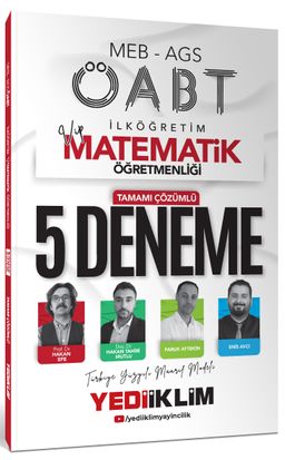 2025 MEB AGS ÖABT VİP İlköğretim Matematik Öğretmenliği Tamamı Çözümlü 5 Deneme Sınavı
