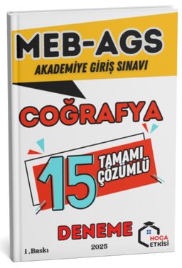 2025 MEB-AGS Coğrafya 15 Deneme Çözümlü