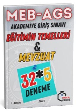 2025 MEB-AGS Eğitimin Temelleri ve Mevzuat 32x5 Deneme