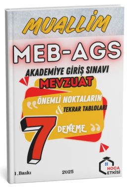 2025 MEB-AGS Mevzuat Muallim 7 Deneme