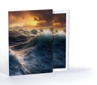 Fırtınalı Gün Batımı, Özel Tasarım Kılıflı A4 Poster