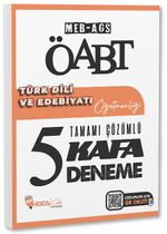 ÖABT MEB-AGS Türk Dili ve Edebiyatı Öğretmenliği 5 Kafa Deneme Çözümlü 