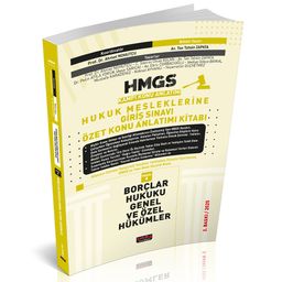 HMGS Özet Konu Anlatımı Borçlar Hukuku Genel ve Özel Hükümler