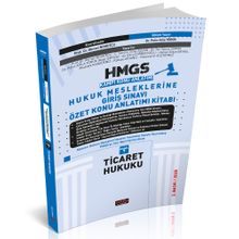 HMGS Özet Konu Anlatımı Ticaret Hukuku