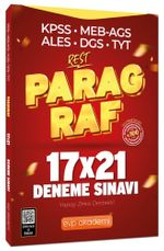 KPSS MEB-AGS ALES DGS TYT Paragraf REST 17x21 Deneme Çözümlü 