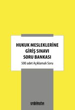 Hukuk Mesleklerine Giriş Sınavı Soru Bankası