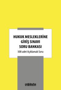 Hukuk Mesleklerine Giriş Sınavı Soru Bankası
