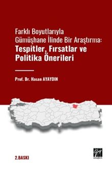 Farklı Boyutlarıyla Gümüşhane İlinde Bir Araştırma Tespitler