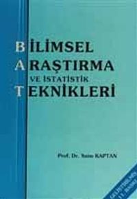 Bilimsel Araştırma ve İstatistik Teknikleri