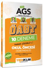 2025 MEB AGS ÖABT Okul Öncesi Öğretmenliği Tamamı Çözümlü 10 Deneme