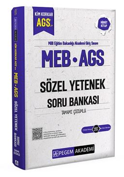 MEB AGS Kim Korkar Sözel Yetenek Soru Bankası Tamamı Çözümlü