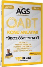 2025 MEB AGS ÖABT Türkçe Öğretmenliği Anlama ve Anlatma Teknikleri - Dil Bilimi - Yeni Türk Dili Çocuk Edebiyatı Sözlü ve Yazılı Anlatımı Konu Anlatımı