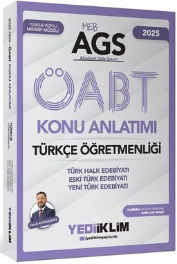 2025 MEB-AGS ÖABT Türkçe Öğretmenliği Türk Halk Edebiyatı Eski Türk Edebiyatı Yeni Türk Edebiyatı Konu Anlatımı 