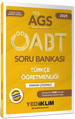2025 MEB-AGS ÖABT Türkçe Öğretmenliği Tamamı Çözümlü Soru Bankası