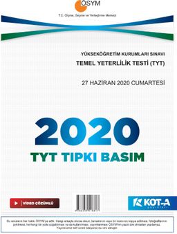 2020 TYT Çıkmış Sorular (Tıpkı Basım-Kapaksız Fasikül)