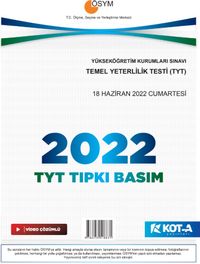 2022 TYT Çıkmış Sorular (Tıpkı Basım-Kapaksız Fasikül)