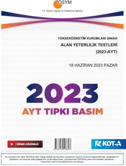 2023 AYT Çıkmış Sorular (Tıpkı Basım-Kapaksız Fasikül)