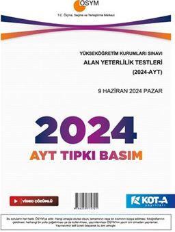 2024 AYT Çıkmış Sorular (Tıpkı Basım-Kapaksız Fasikül)
