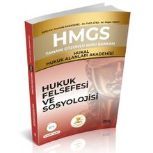 HMGS Tamamı Çözümlü Soru Bankası Hukuk Felsefesi ve Sosyolojisi