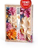 Yağlı Boya Görünümlü Çiçekler Ahşap Puzzle 300 Parça ( BC01-CCC )