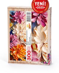 Yağlı Boya Görünümlü Çiçekler Ahşap Puzzle 300 Parça ( BC01-CCC )