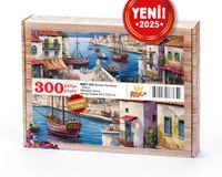 Balıkçı Kasabası - Datça Ahşap Puzzle 300 Parça ( MZ01-CCC )