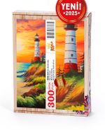Gün Batımında Deniz Feneri Ahşap Puzzle 300 Parça ( MZ02-CCC )