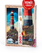 Kırmızı Deniz Feneri Ahşap Puzzle 300 Parça ( MZ03-CCC )