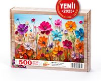 Bahar Çiçekleri Ahşap Puzzle 500 Parça ( BC14-D )