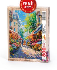 Çiçekçiler Sokağı Lviv - Ukrayna Ahşap Puzzle 500 Parça ( SK20-D )
