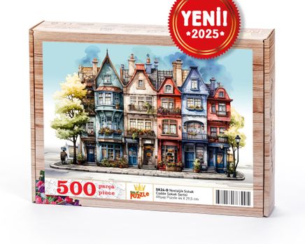 Nostaljik Sokak Ahşap Puzzle 500 Parça ( SK24-D )