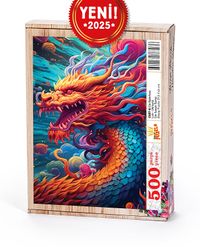 Çin Ejderhası Ahşap Puzzle 500 Parça ( CS08-D )