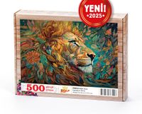 Doğal Aslan Ahşap Puzzle 500 Parça (HV80-D)